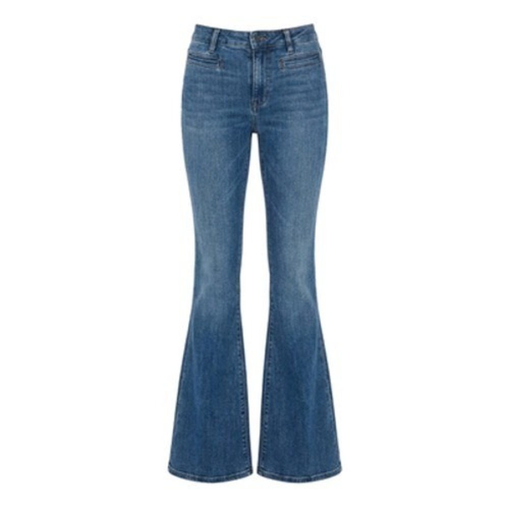 MiH Jeans Jeans Womens 26 Blue Marrakesh High Rise Kick Flare Stretch Denim